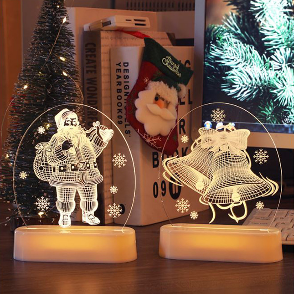인블룸 크리스마스 3D조명 LED 탁상형 꽃사슴
